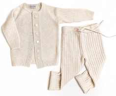 Комплекты детской одежды Dusty Miller Кардиган и брюки вязаные кашемир и меринос