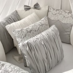 Бортики в кроватку Бортик в кроватку Krisfi Angel Dream для овальной кроватки