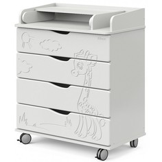 Комоды Комод Pituso Жирафик (4 ящика) с шариковыми направляющими