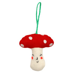 Елочные игрушки MeriMeri Ёлочное украшение Вязаный гриб