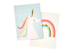 Декорирование MeriMeri Принты Радуга и единорог