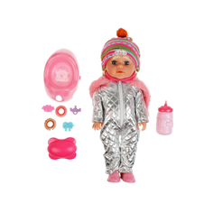 Куклы и одежда для кукол Карапуз Кукла озвученная Полина 35 см (7 аксессуаров)