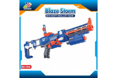 Игрушечное оружие Zecong Toys Автомат Blaze Storm с мягкими пулями на батарейках + фонарик