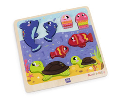 Деревянные игрушки Деревянная игрушка Eurekakids Пазл Moрская жизнь