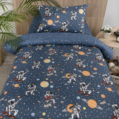 Постельное белье 1.5-спальное Постельное белье La Notta kids collection Астронавты (3 предмета)