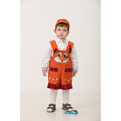 Комплекты детской одежды Jeanees Полукомбинезон Лисёнок Крапинка с повязкой на голову