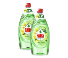 Бытовая химия Fairy Набор средств для мытья посуды Pure & Clean Бергамот и Имбирь 2x900 мл