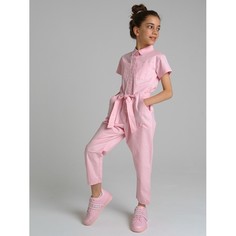 Брюки и джинсы Playtoday Комбинезон текстильный для девочки 12121444