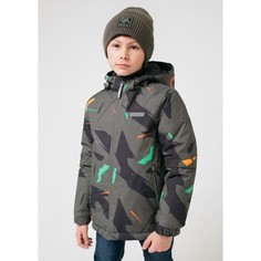 Верхняя одежда Crockid Утепленная куртка для мальчика Цветная мозаика