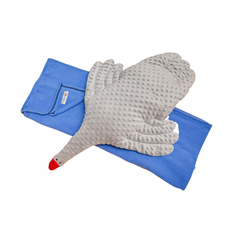 Подушки для малыша Owl&EarlyBird Мягкая игрушка Гусь Эрик с пледом внутри 150х100 см