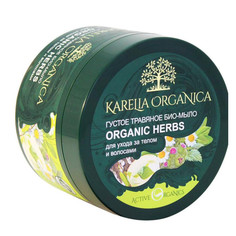 Косметика для мамы Karelia Organica Густое травяное био-мыло Organic Herbs 500 г