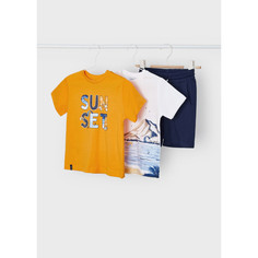Комплекты детской одежды Mayoral Комплект для мальчика (футболка 2 шт., шорты) 3681