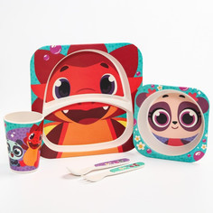 Посуда Дракоша Тоша Набор бамбуковой посуды