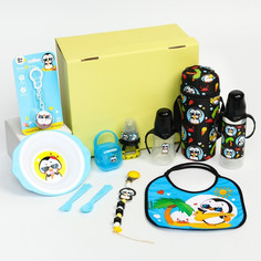 Наборы для кормления Mum&Baby Детский подарочный набор промобокс ХИТЫ Пингвин