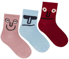 Колготки и чулки Lunarable Комплект женских носков с принтом 067 3 пары