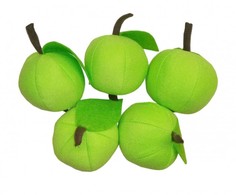 Ролевые игры Учитель Набор мягконабивных игрушек для счета Яблоко 5 шт.