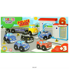 Машины Zarrin Toys Набор Авто машинок Полиция 6 машинок