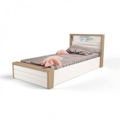 Кровати для подростков Подростковая кровать ABC-King Mix Ocean №6 c подъёмным механизмом и мягким изножьем 160x90 см