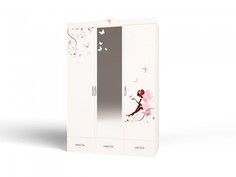 Шкафы Шкаф ABC-King 3-х дверный Фея с зеркалом