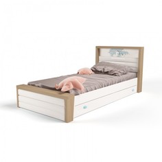 Кровати для подростков Подростковая кровать ABC-King Mix Ocean №4 с мягким изножьем 160x90 см