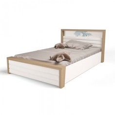 Кровати для подростков Подростковая кровать ABC-King Mix Ocean №6 c подъёмным механизмом и мягким изножьем 190x120 см