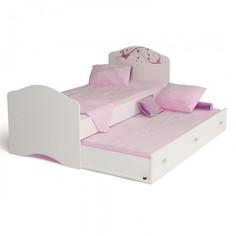 Кровати для подростков Подростковая кровать ABC-King Фея с рисунком и стразами Сваровски без ящика 160x90 см