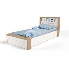 Кровати для подростков Подростковая кровать ABC-King Mix Bunny №6 c подъёмным механизмом и мягким изножьем 160x90 см