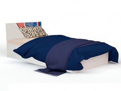Кровати для подростков Подростковая кровать ABC-King Человек паук с рисунком и подъёмный механизмом 190x120 см