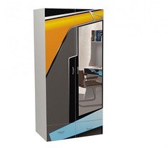 Шкафы Шкаф ABC-King 2-х дверный Pilot c зеркалом