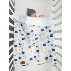 Пледы Плед AmaroBaby Растём вместе Космос 95х85 см