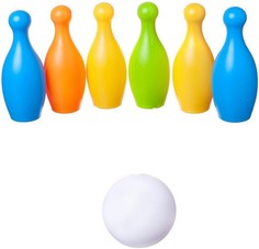 Активные игры Junfa Игровой набор Боулинг с 6 кеглями и шаром