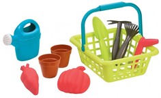 Игрушки в песочницу Ecoiffier Детская садовая корзина с аксессуарами