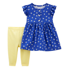 Комплекты детской одежды Carters Комплект для девочки (платье, лосины) 1K469810