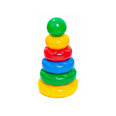 Развивающие игрушки Развивающая игрушка Десятое королевство Пирамидка Выдувка (5 колец, шар)