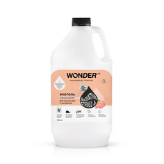 Косметика для мамы Wonder Lab Жидкое мыло для рук и умывания экологичное с ароматом розовых персиков 3780 мл
