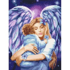 Картины своими руками Фрея Кристальная мозаика Ангел-хранитель 30х40 см Freya