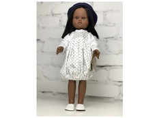 Куклы и одежда для кукол Lamagik S.L. Кукла Нэни с тёмными волосами в берете 42 см