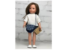 Куклы и одежда для кукол Lamagik S.L. Кукла Нина темные волосы с сумочкой 33 см