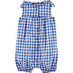 Боди, песочники, комбинезоны Carters Полукомбинезон для девочки в клетку