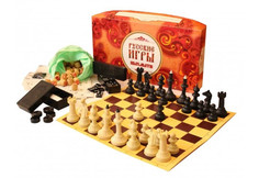 Настольные игры ВладСпортПром Набор Русские игры Шахматы Шашки и Лото