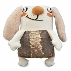 Мягкие игрушки Мягкая игрушка Kimrik Home Зайка с паетками