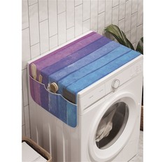 Хозяйственные товары Ambesonne Органайзер для хранения на стиральную машину Красочные оттенки радуги 120x45 см