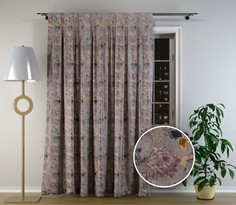 Ambesonne Шторы с фотопечатью Цветущие брызги 290х180 см