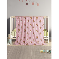 Пледы Плед JoyArty Мягкий плюшевый Смешные корги из микрофибры 130x180 см