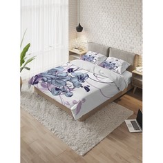 Постельное белье 1.5-спальное Постельное белье Ambesonne 1.5 спальное Цветочные спирали (3 предмета)