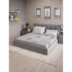 Простыни Ambesonne Натяжная простыня на двуспальную кровать Орнамент из плитки 200х160 см