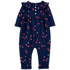 Боди, песочники, комбинезоны Carters Комбинезон для девочки с сердечками 1M757710