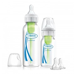 Бутылочки Бутылочка Dr.Browns Набор антиколиковых бутылочек с узким горлышком 2 шт. 1x250 мл, 1x120 мл