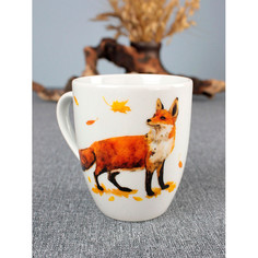 Посуда и инвентарь Думай о хорошем Кружка Лиса 300 мл