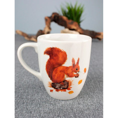 Посуда и инвентарь Думай о хорошем Кружка Белка 300 мл